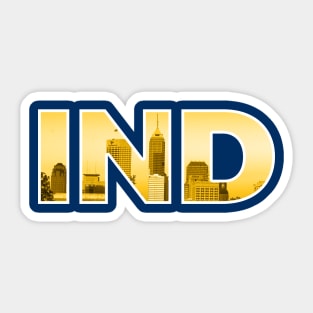 Indiana Pacers IND Skyline Sticker